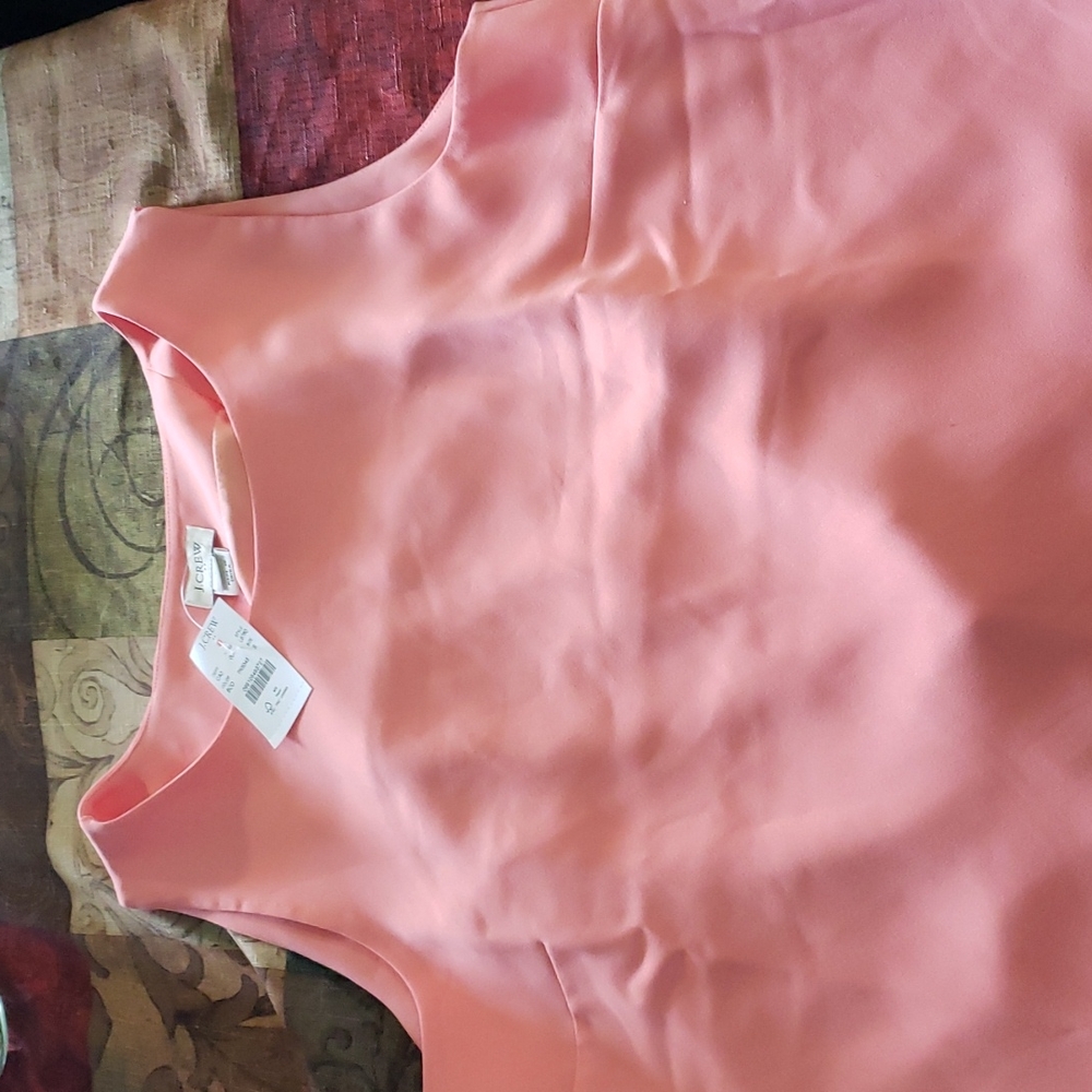 J crew pink blouse
